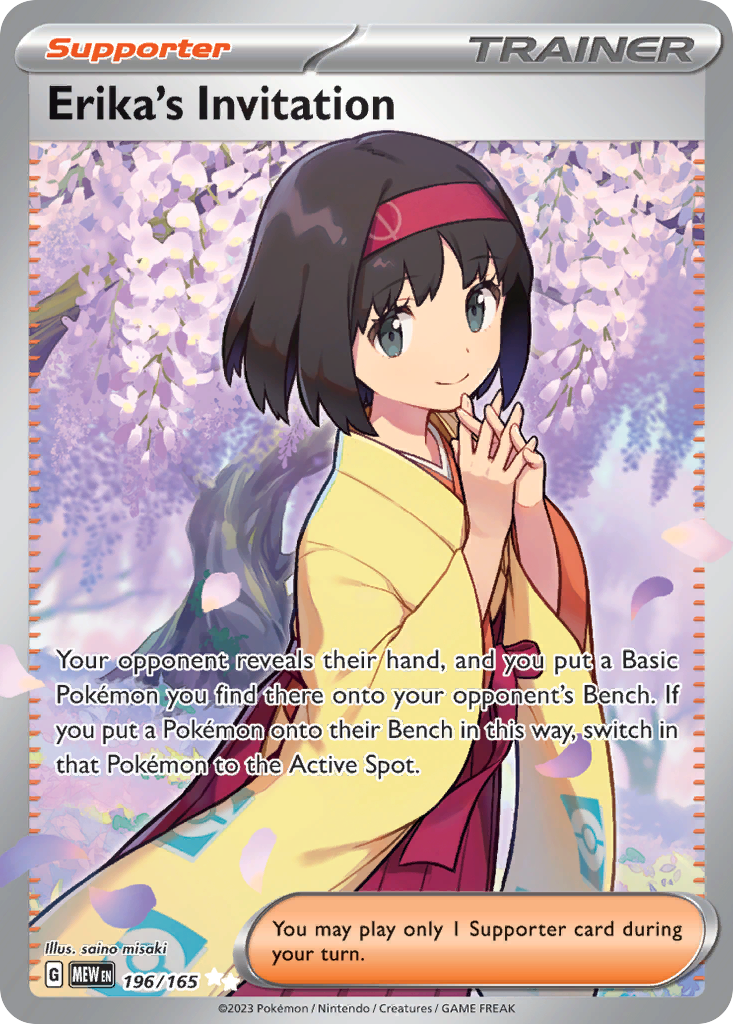 Erika's Invitation Pokémon card