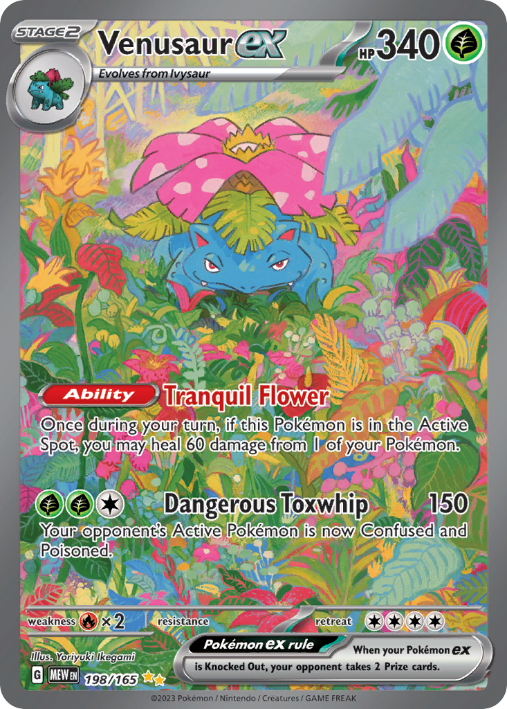 Venusaur ex Pokémon card