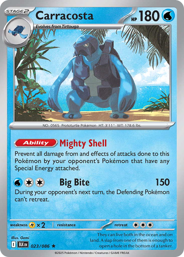 Carracosta Pokémon card