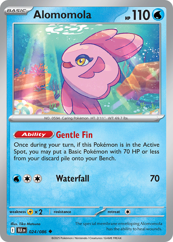 Alomomola Pokémon card