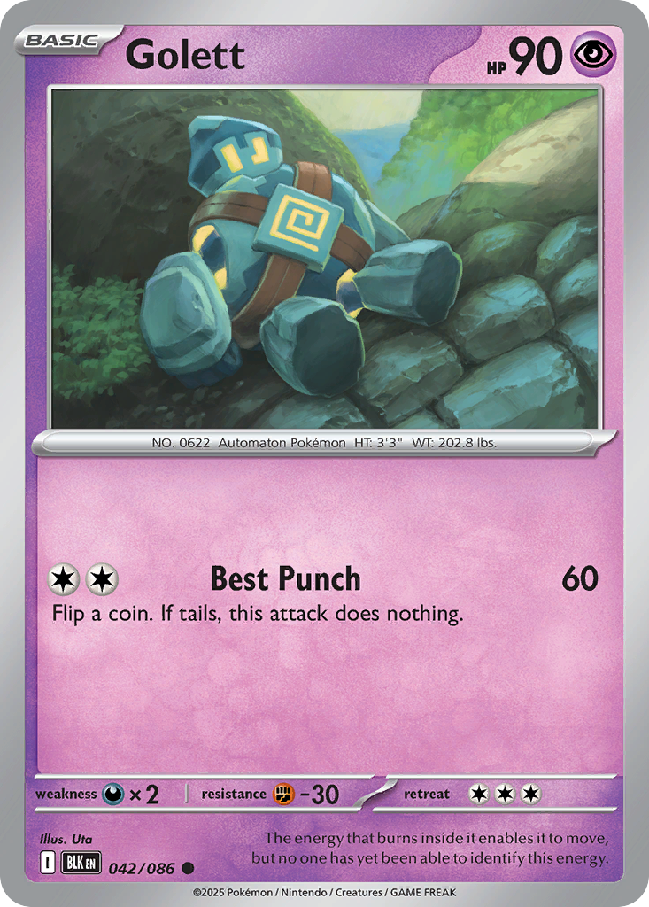 Golett Pokémon card