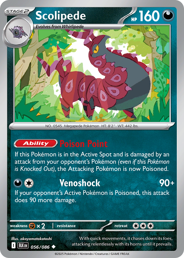 Scolipede Pokémon card