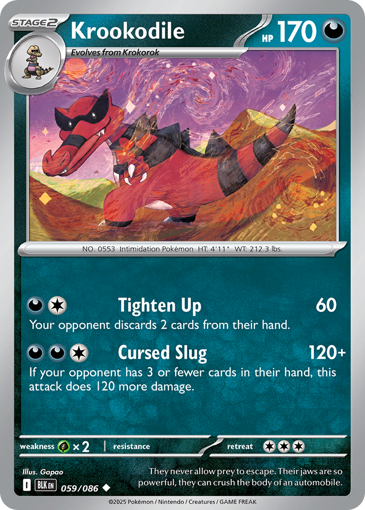 Krookodile Pokémon card