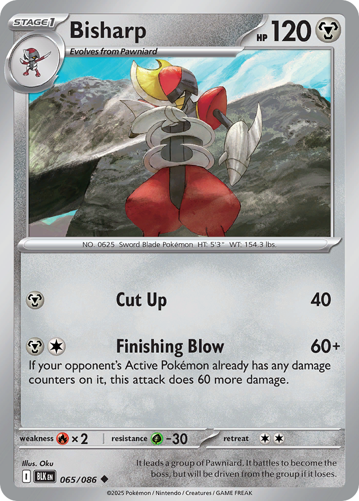 Bisharp Pokémon card