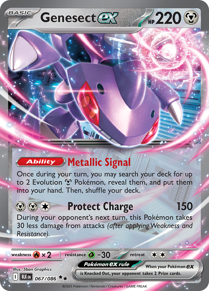Genesect ex Pokémon card