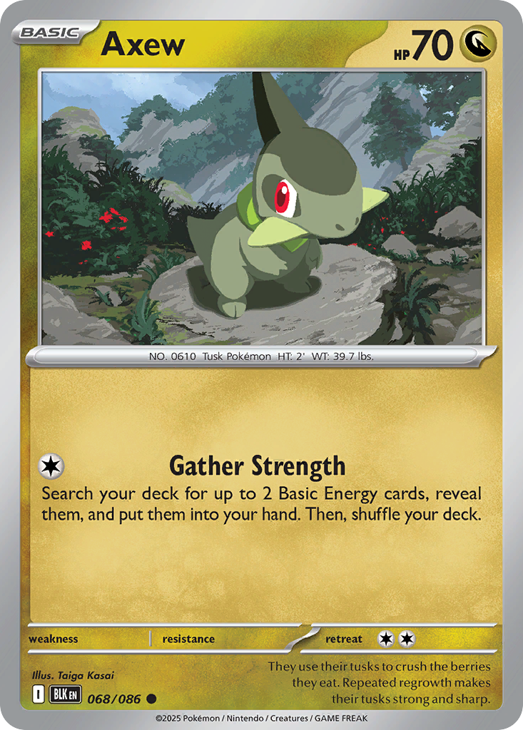 Axew Pokémon card