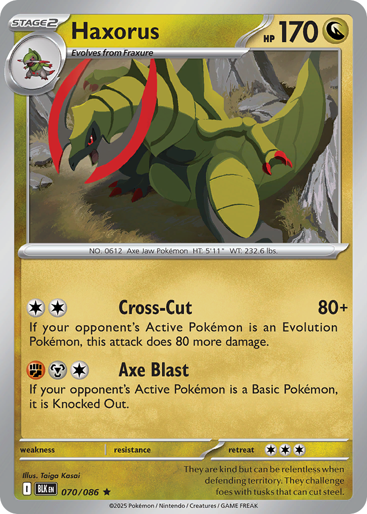 Haxorus Pokémon card