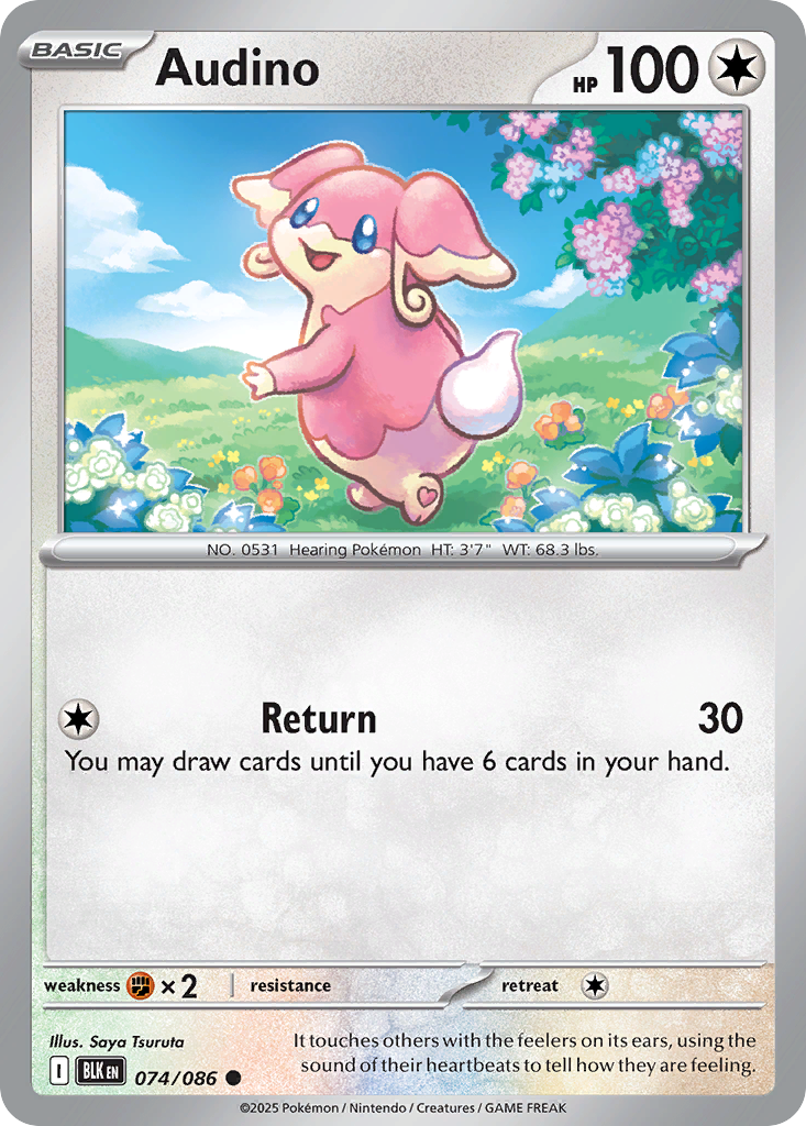 Audino Pokémon card