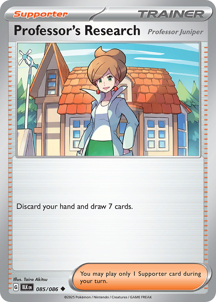 Professor's Research [Professor Juniper] Pokémon card