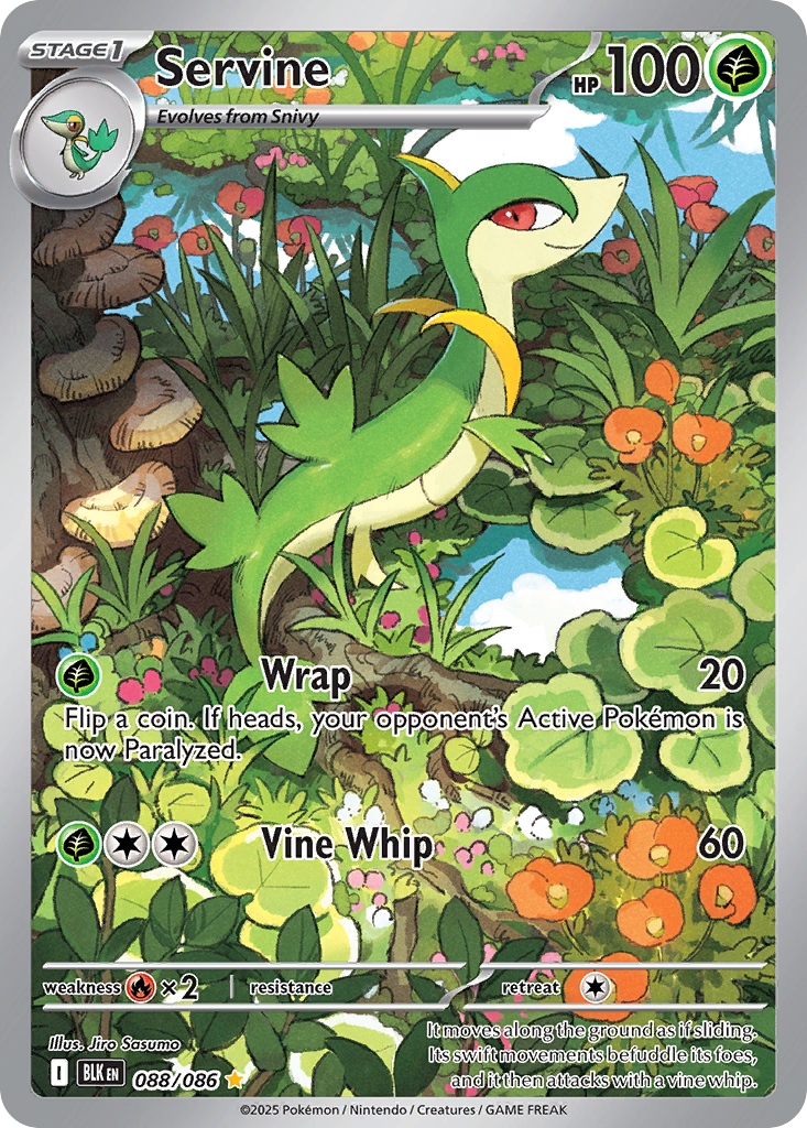 Servine Pokémon card