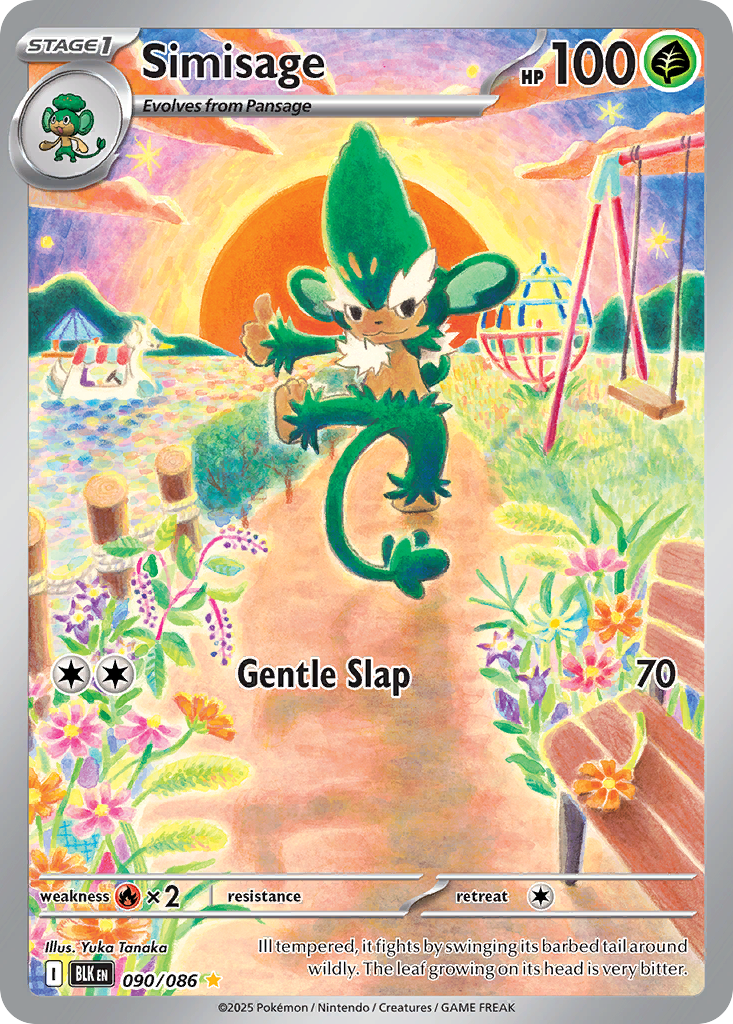 Simisage Pokémon card