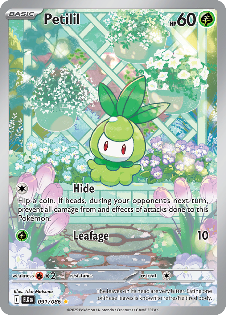 Petilil Pokémon card