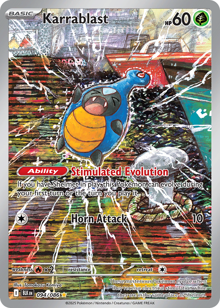 Karrablast Pokémon card