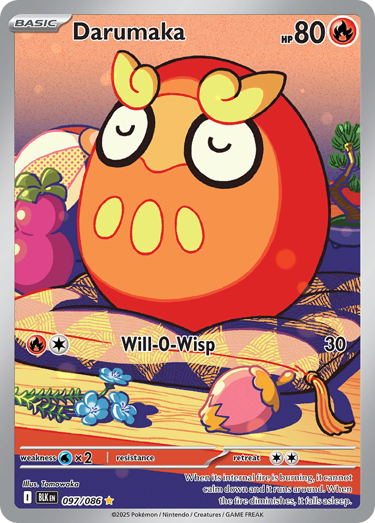 Darumaka Pokémon card