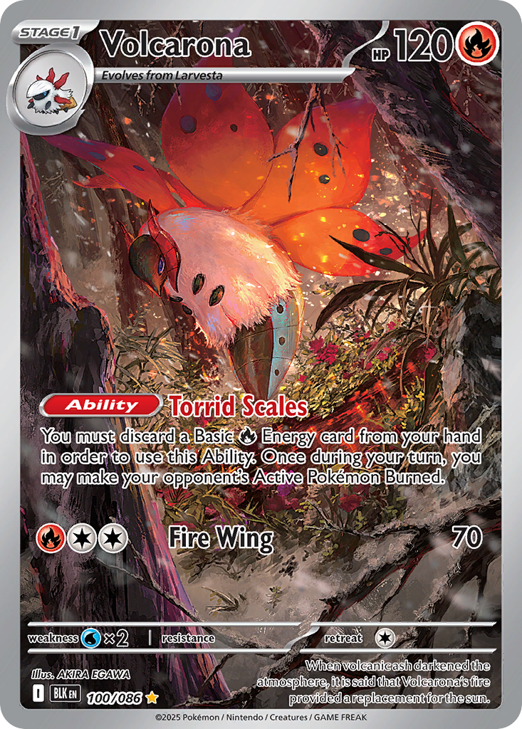 Volcarona Pokémon card