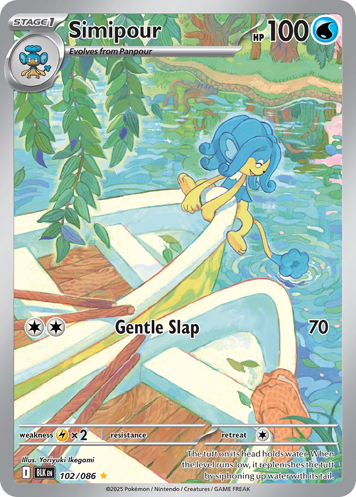 Simipour Pokémon card