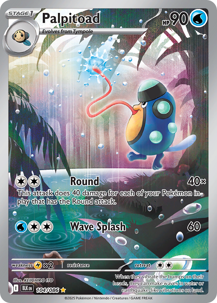 Palpitoad Pokémon card