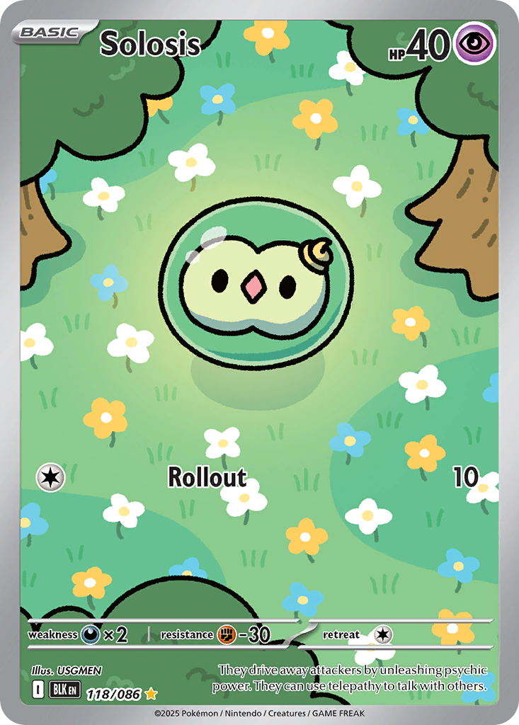 Solosis Pokémon card