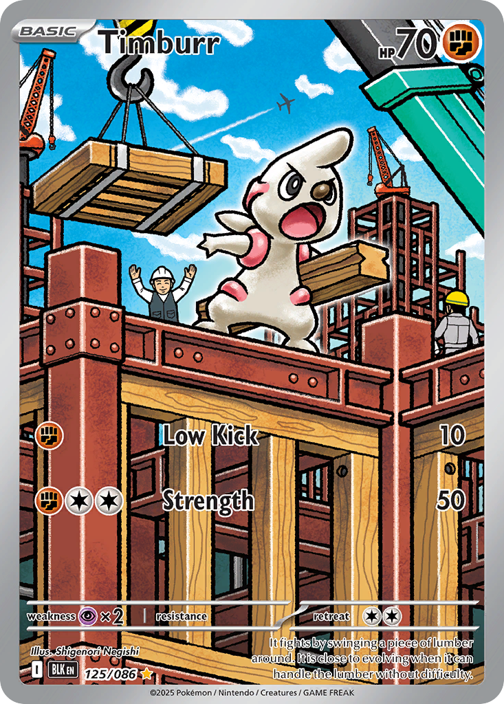 Timburr Pokémon card