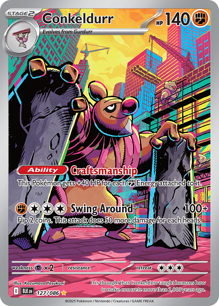 Conkeldurr Pokémon card