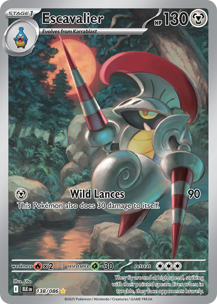 Escavalier Pokémon card