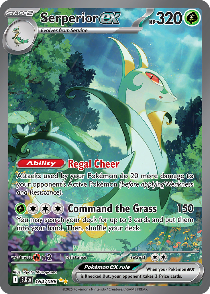 Serperior ex Pokémon card