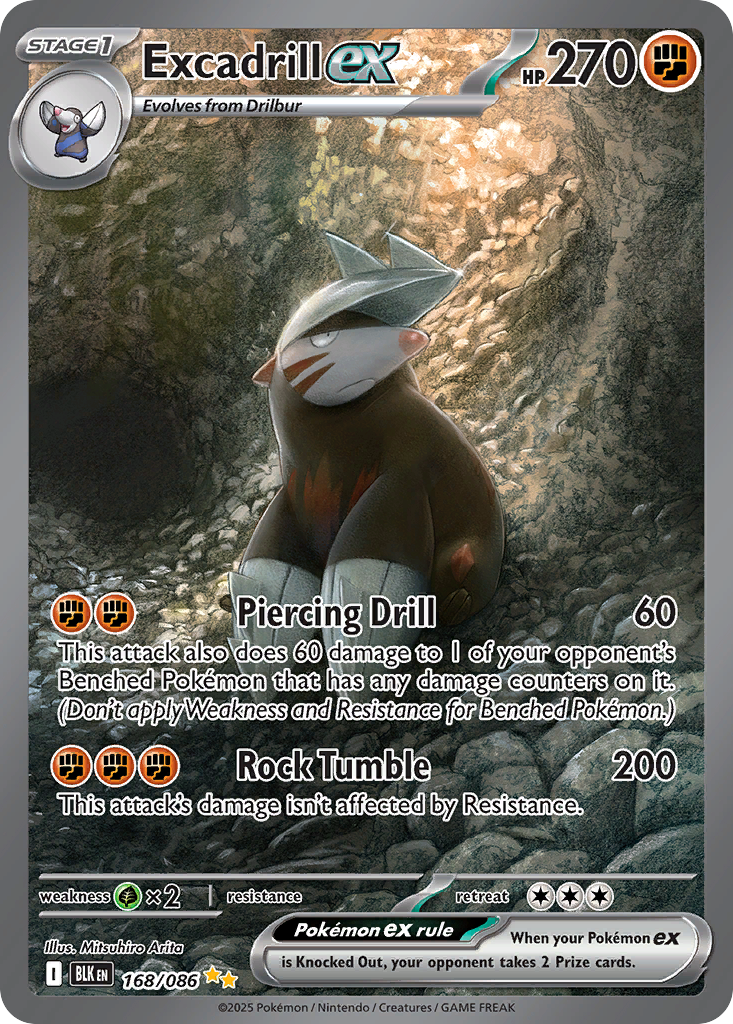 Excadrill ex Pokémon card