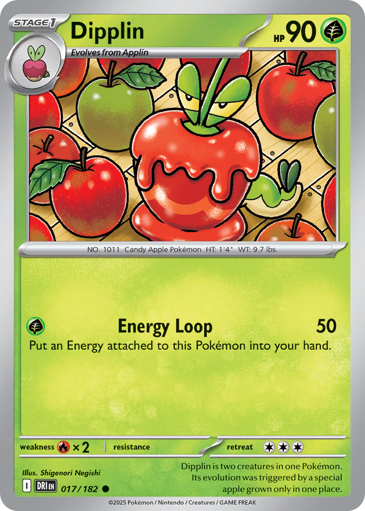Dipplin Pokémon card
