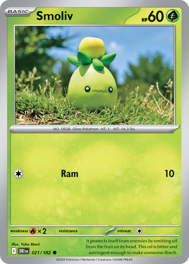 Smoliv Pokémon card