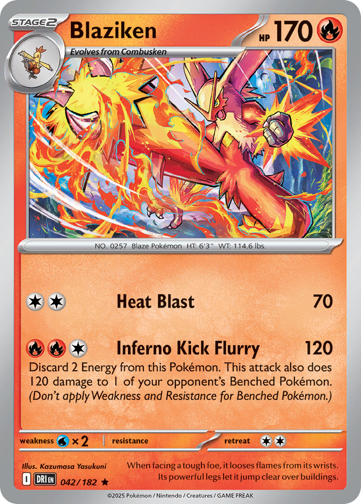 Blaziken Pokémon card