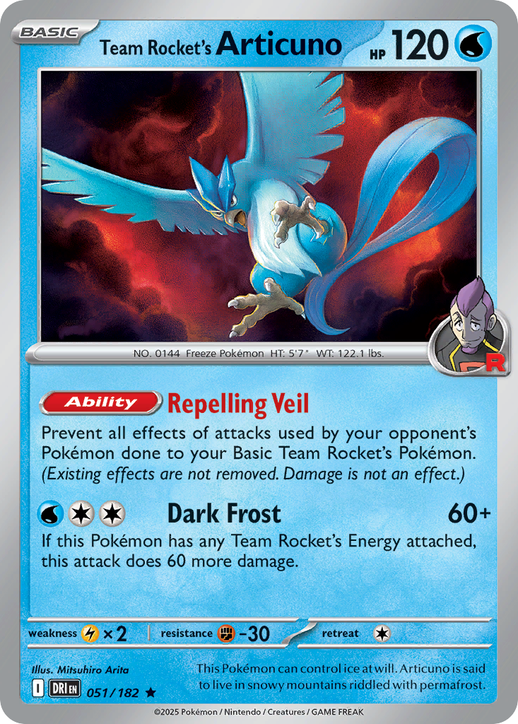Team Rocket's Articuno Pokémon card