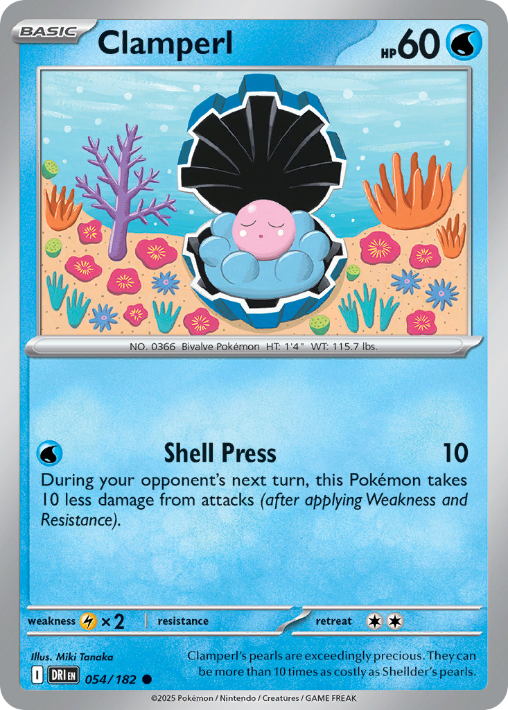 Clamperl Pokémon card