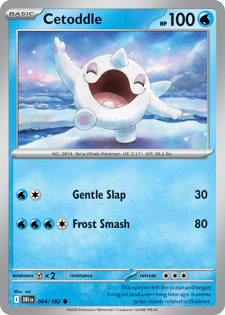 Cetoddle Pokémon card