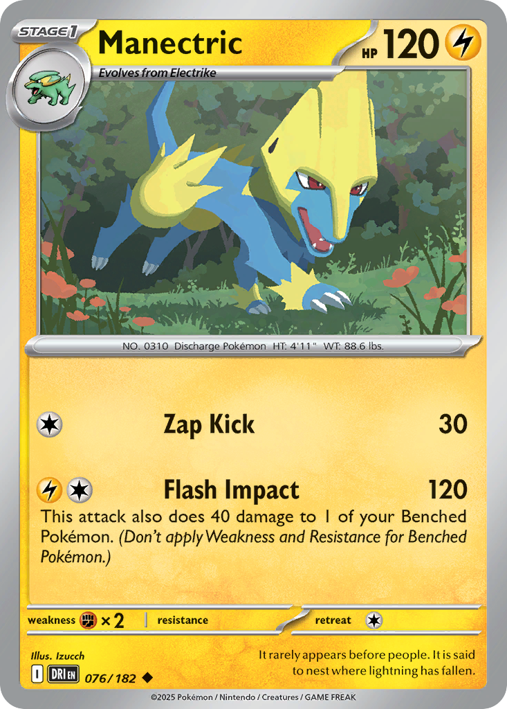 Manectric Pokémon card
