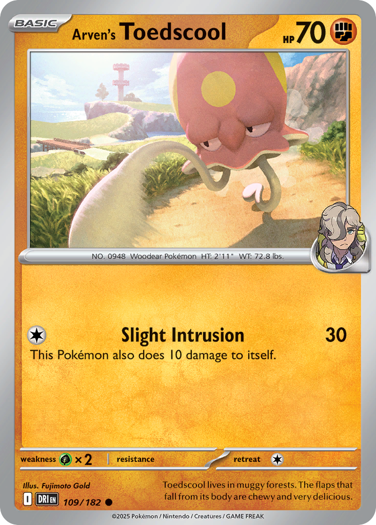 Arven's Toedscool Pokémon card