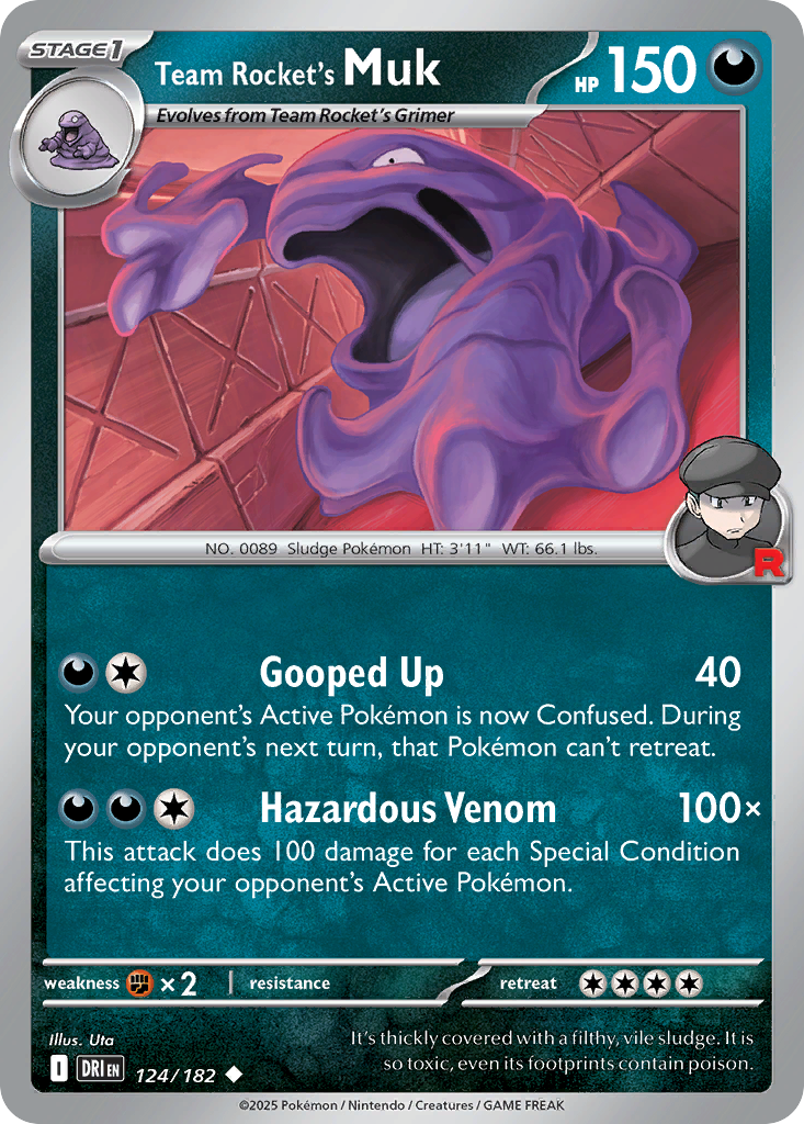 Team Rocket's Muk Pokémon card