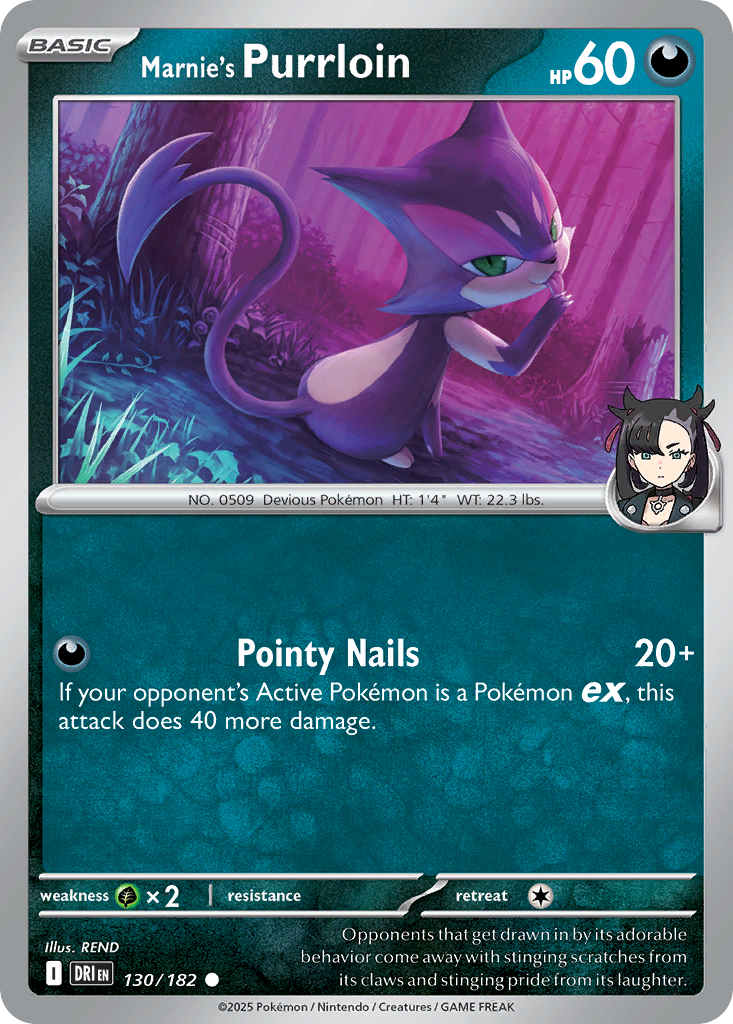 Marnie's Purrloin Pokémon card