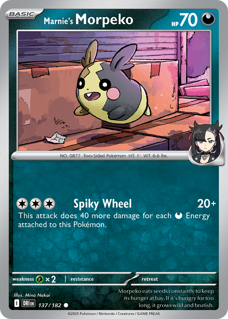 Marnie's Morpeko Pokémon card
