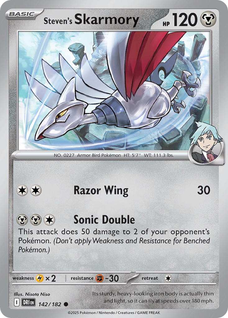 Steven's Skarmory Pokémon card
