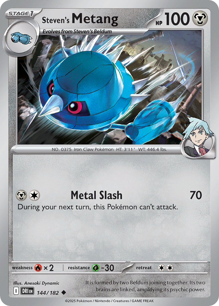 Steven's Metang Pokémon card
