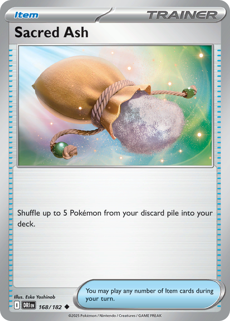 Sacred Ash Pokémon card