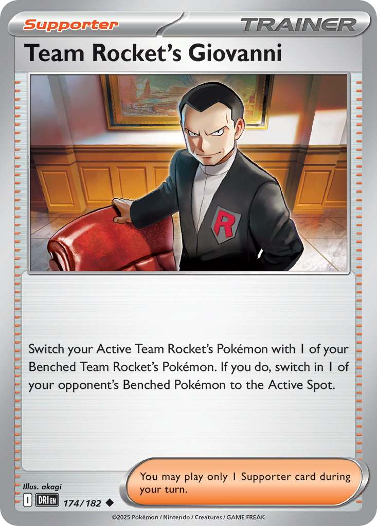 Team Rocket's Giovanni Pokémon card