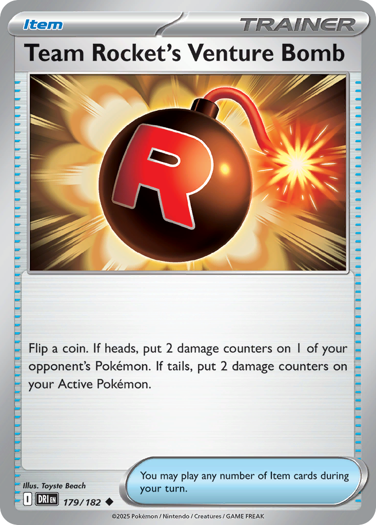 Team Rocket's Venture Bomb Pokémon card