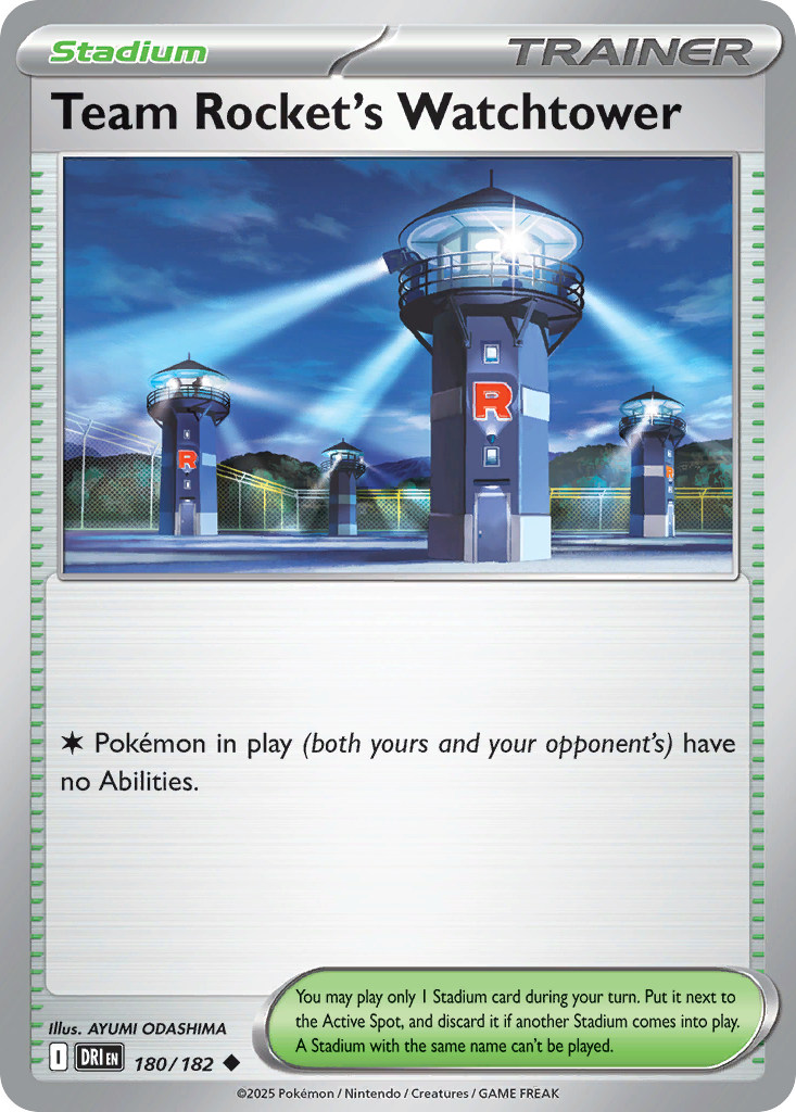 Team Rocket's Watchtower Pokémon card