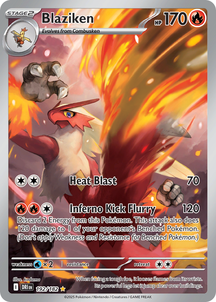 Blaziken Pokémon card