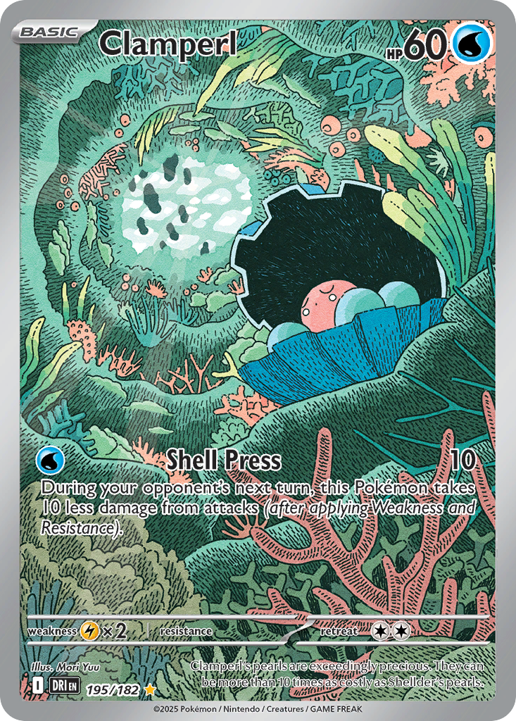 Clamperl Pokémon card
