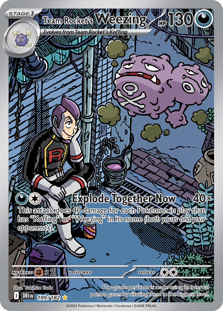 Team Rocket's Weezing Pokémon card