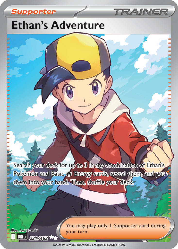 Ethan's Adventure Pokémon card