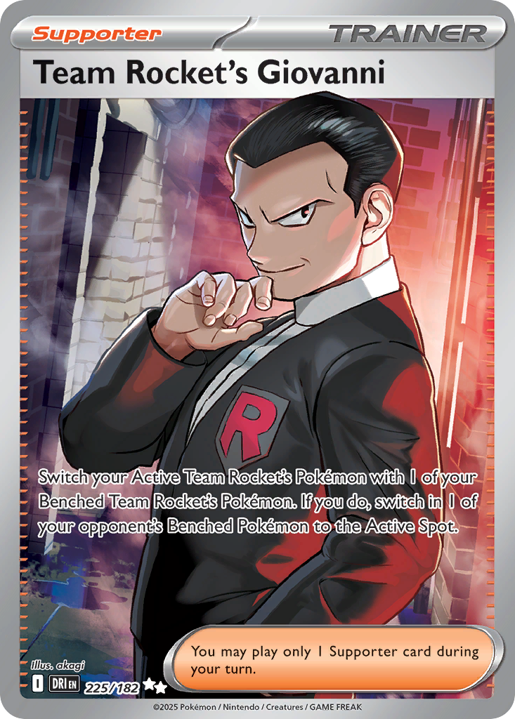 Team Rocket's Giovanni Pokémon card