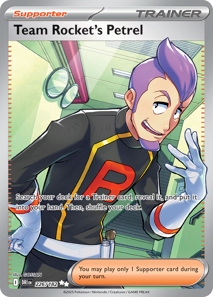 Team Rocket's Petrel Pokémon card